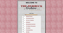 Desktop Screenshot of durbeckarchive.com