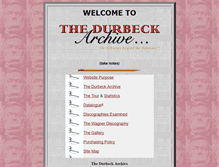 Tablet Screenshot of durbeckarchive.com